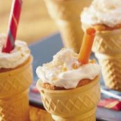 Orange Soda Cake Cones