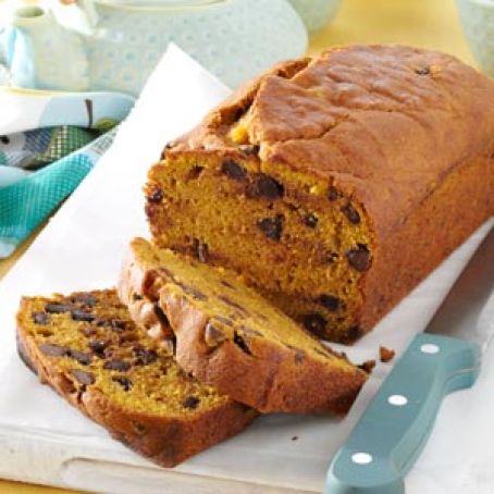 Chocolate Chip Pumpkin Bread Recipe