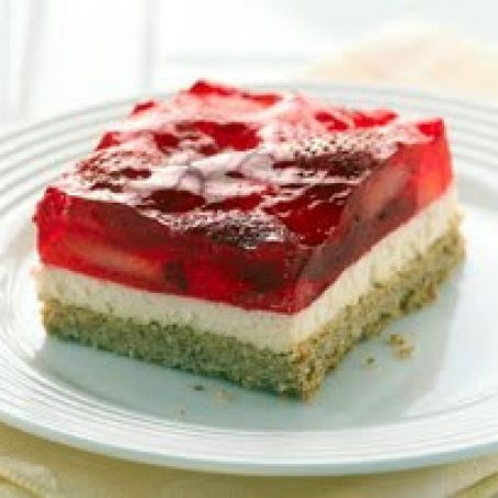 Strawberry Pretzel Squares