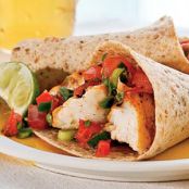 Grilled Fish Tacos with Tomato-Green Onion Relish