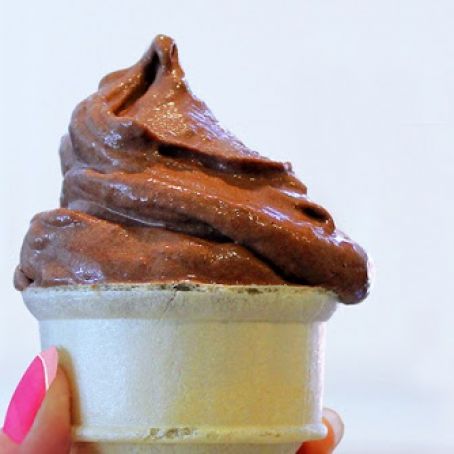 Chocolate Banana Soft Serve~Chocolate Covered Katie