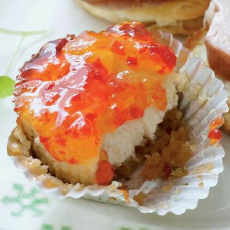 Pepper Jelly Goat Cheese Cakes