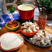 Poblano and Corn Queso Fondue