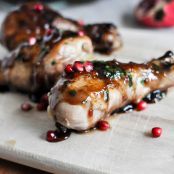 Sweet and Sticky Pomegranate Chicken