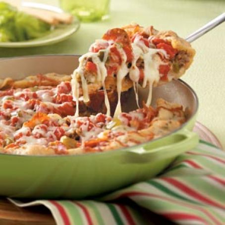 Deep-Dish Sausage Pizza Recipe
