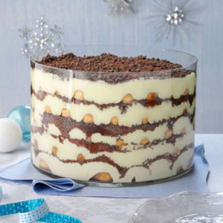 Eggnog Tiramisu Trifle