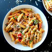 Penne with Sausage in Tomato Cream Sauce Instant Pot