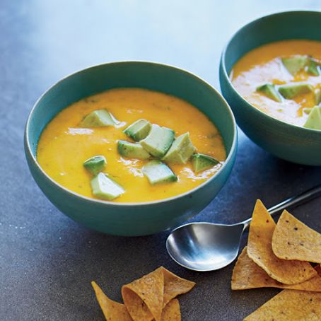 Golden Gazpacho with Avocado
