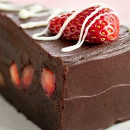 Fudge Lover's Strawberry Truffle Cake