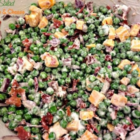 Creamy Pea Salad with Bacon