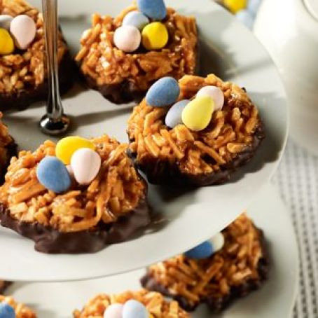 Salted Caramel Chocolate Nests