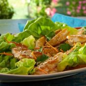 Smoked Trout Lettuce Wraps with Meyer Lemon Dressing and Carrots