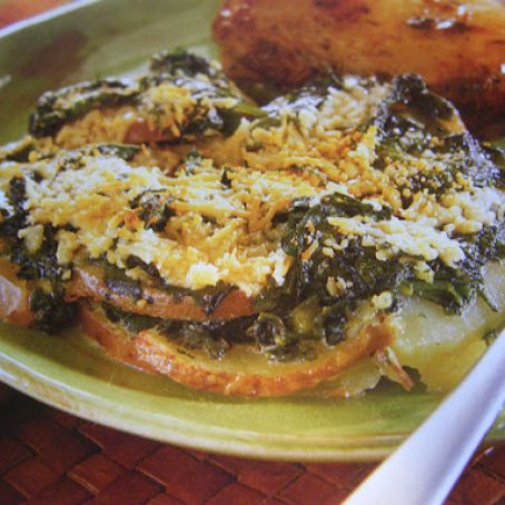 Spinach & Potatoes Au Gratin