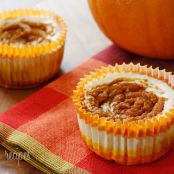 Pumpkin Swirl Cheesecake Yogurt Cupcakes