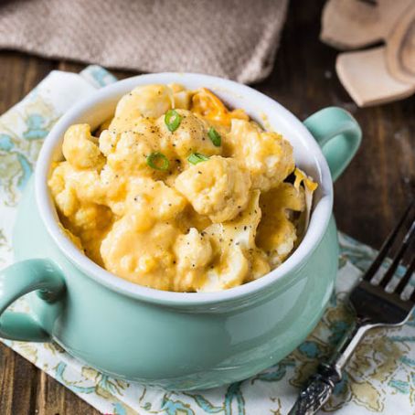 Crockpot Cauliflower and Cheese