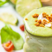 Key Lime Pie Smoothie with Coconut Whipped Cream