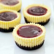 Mini Black-Bottom Cheesecakes