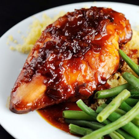 Slow Cooker Apricot Glazed Chicken