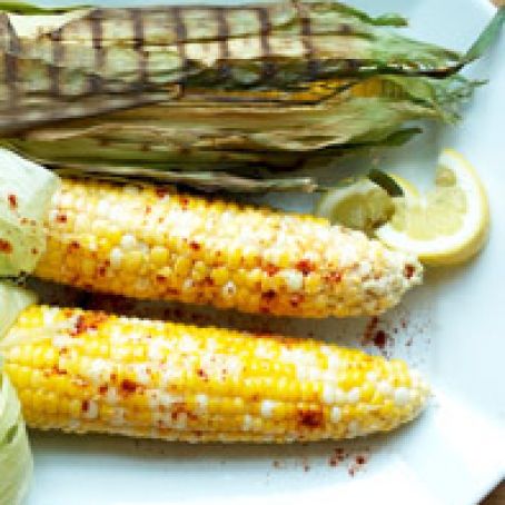 Grilled Corn with Honeycomb Butter