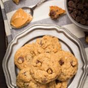 PEANUT BUTTER OATMEAL CHOCOLATE CHIP COOKIES