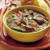 Slow Cooker Beefy Vegetable-Barley Soup