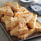 Candy Corn-Marshmallow Crispy Treats