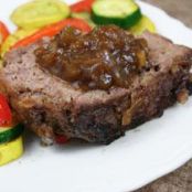 Home Style Meatloaf with Sweet and Sour Onions