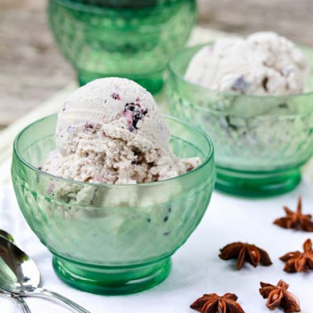 Blackberry Anise Ice Cream