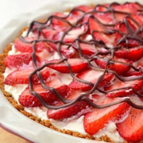 Strawberries and Cream Pie