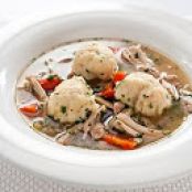 CHICKEN AND LIGHTER DUMPLINGS