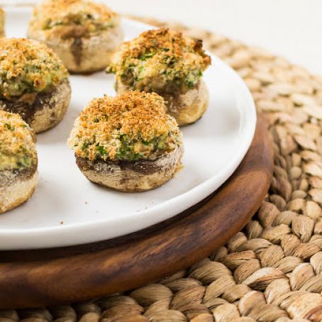 Cream Cheese and Spinach Stuffed Mushrooms