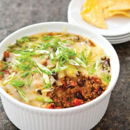 SLOW-COOKER BEEF AND BLACK BEAN TACO DIP