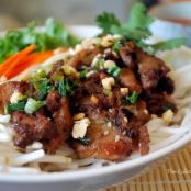 Bún Thịt Nướng (Vietnamese Grilled Pork over Vermicelli Noodles)