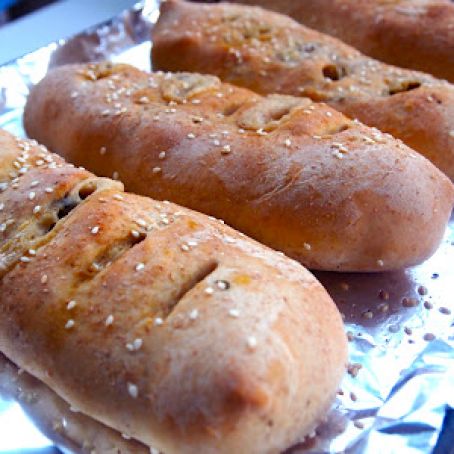 Spinach and Broccoli Stromboli