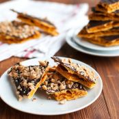 Chocolate-Coated Caramel Honeycomb With Salted Peanuts