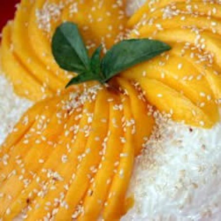 Thai Sweet Sticky Rice With Mango