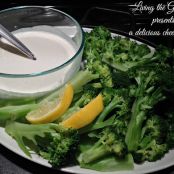 Fresh Broccoli with Homemade Ranch Style Dip