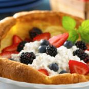 Fresh Fruit & Cheese Puff Pancake
