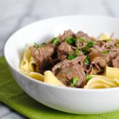 Slow Cooker Beef Stroganoff