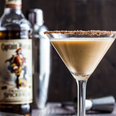 Pumpkin Eggnog Martini