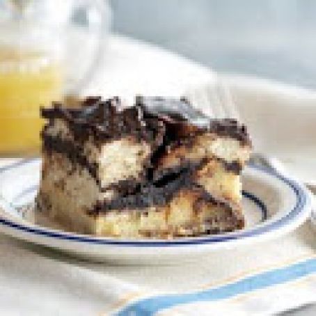 Double-Trouble Bread Pudding with Bourbon Sauce