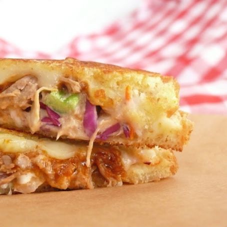 Pulled Pork Grilled Cheese
