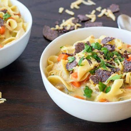 Easy Creamy Chicken Noodle Soup