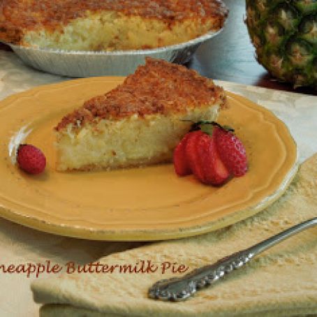 Pineapple Buttermilk Pie