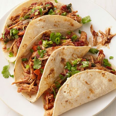 Slow-Cooker Turkey Mole Tacos