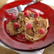 Buttered Crepes with Caramel and Pecans