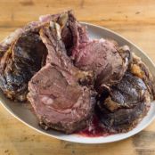 Prime Rib with Red Wine-Thyme Butter Sauce