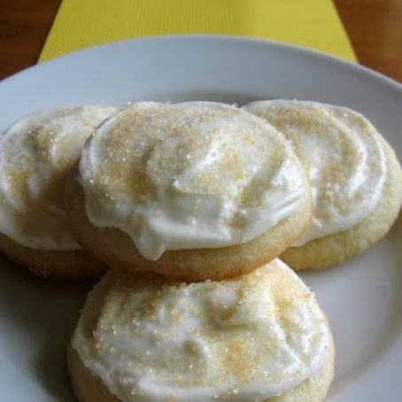 Lemon Sugar Cookies with Sandy's Colored Sugar