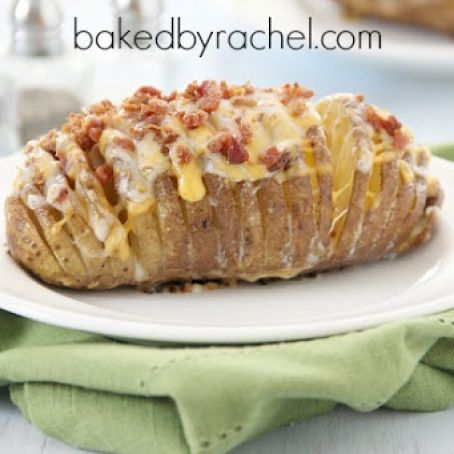 CHEESY HASSELBACK POTATOES