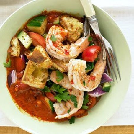 Gazpacho Shrimp Salad